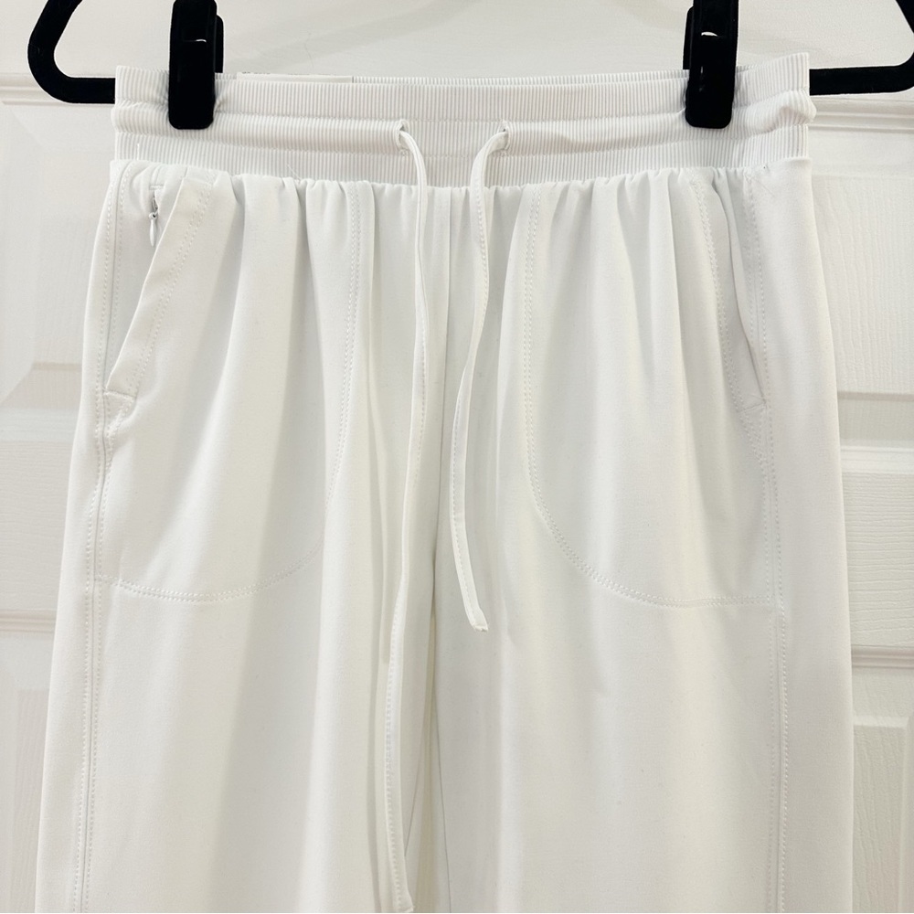 NWT Rachel Zoe Mid Rise Jogger Pants Stretchy Athleisure White sz XS - Picture 3 of 6